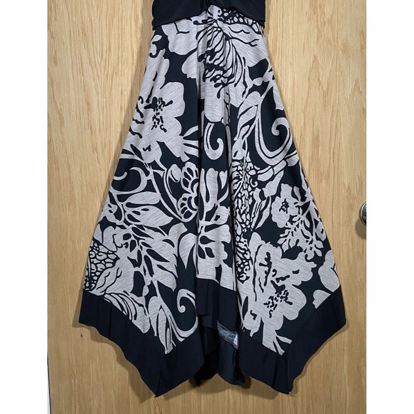 Vtg Y2K Babydoll Dress Handkerchief Hem Forest Fairy Halter Empire Waist Sz M - Picture 3 of 10